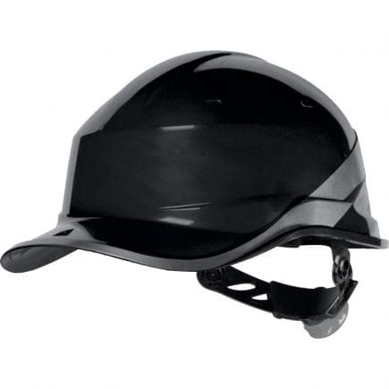 DELTA PLUS DIAM5NO - Casque de chantier noir forme casquette baseball