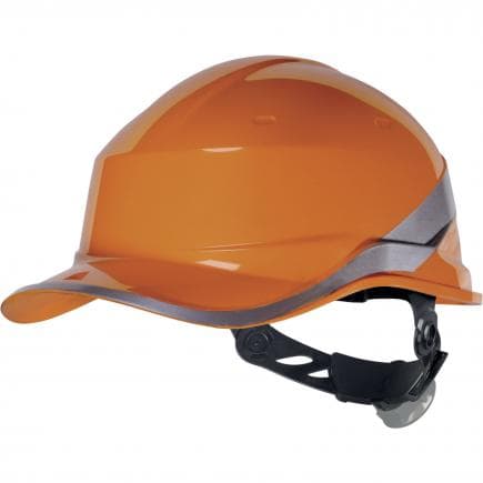 DELTA PLUS DIAM5ORFL - Casque de chantier orange forme casquette baseball