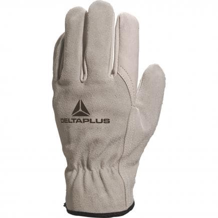 DELTA PLUS FCN2909 - Gant naturel paume fleur de bovin/dos croute grise (lot muliple)
