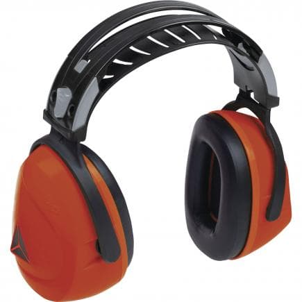 DELTA PLUS INTERORFL - Casque antibruit orange fluo - SNR 30 db