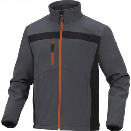 DELTA PLUS LULE2GOXX - Veste gris-orange softshell polyester/elasthanne