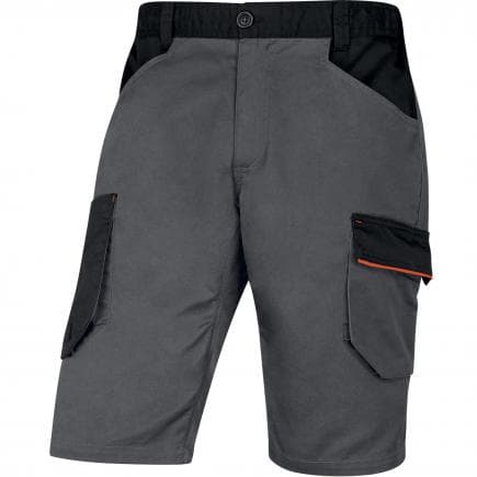 DELTA PLUS M2BE3GOXX - Bermuda de travail gris-orange mach2 polyester / coton