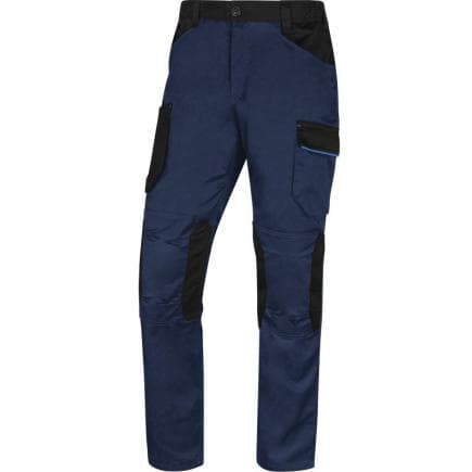DELTA PLUS M2PA3BMGT - Pantalon de travail bleu marine-bleu roi mach2 en polyester/coton