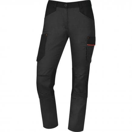 DELTA PLUS M2PA3STRFGOXX - Pantalon de travail femme gris-orange mach2 polyester/coton/elasthanne