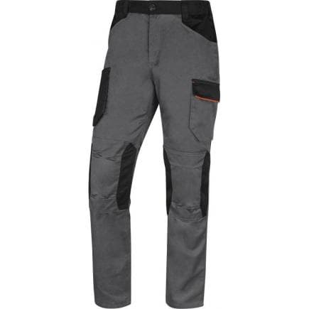 DELTA PLUS M2PW3GOXX - Pantalon de travail gris-orange mach 2 en polyester/coton avec doublure flanelle