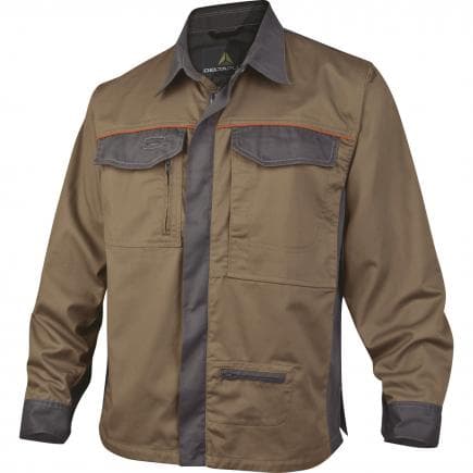 DELTA PLUS MCCHEBEXG - Surchemise de travail beige-gris mach2 corporate en polyester/coton