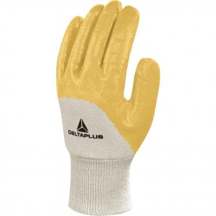 DELTA PLUS NI01507 - Gant jaune nitrile léger - dos aéré (lot muliple)