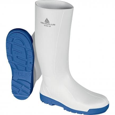 DELTA PLUS NITRISBBC42 - Botte de sécurité blanc-bleu en pvc - sb fo src