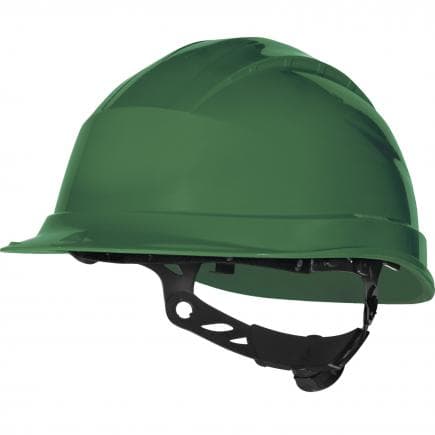 DELTA PLUS QUARUP3VE - Casque de chantier vert serrage rotor