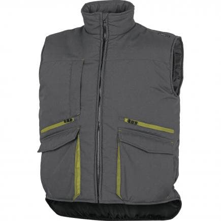 DELTA PLUS SIER2GVPT - Gilet multipoches gris-vert polyester/coton