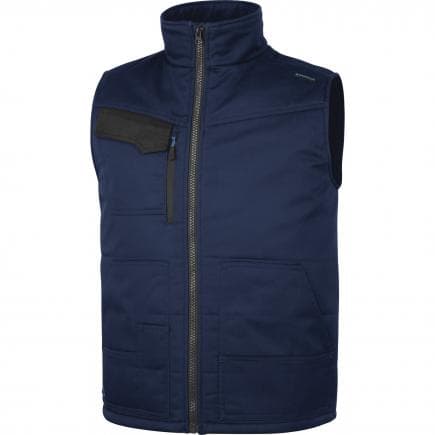 DELTA PLUS STOC3BMPT - Gilet multipoches bleu marine-bleu roi polyester/coton