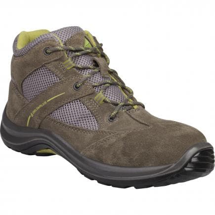 DELTA PLUS VIRAGSPGV39 - Chaussures hautes gris-vert cuir croute velours et mesh - s1p src
