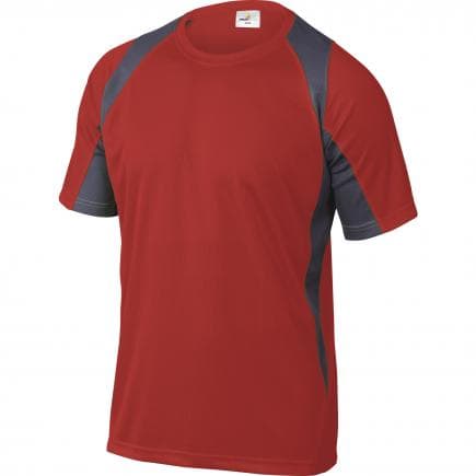 DELTA PLUS BALIRGXX - T-shirt rouge-gris 100% polyester