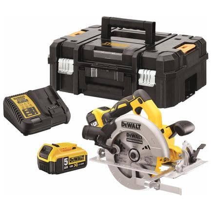 DeWALT DCS570P2-QW - Scie circulaire 18 V moteur Brushless