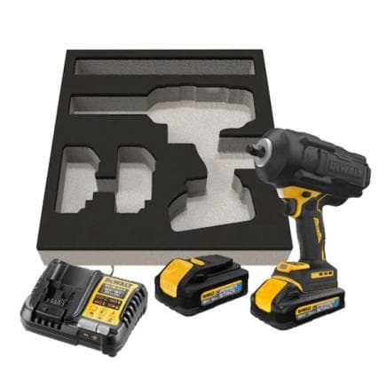 DeWALT DCF961H2G-QW - Clé à chocs HOG RING 18V XR BRUSHLESS 1/2" haute puissance (avec 2 batteries et chargeur)