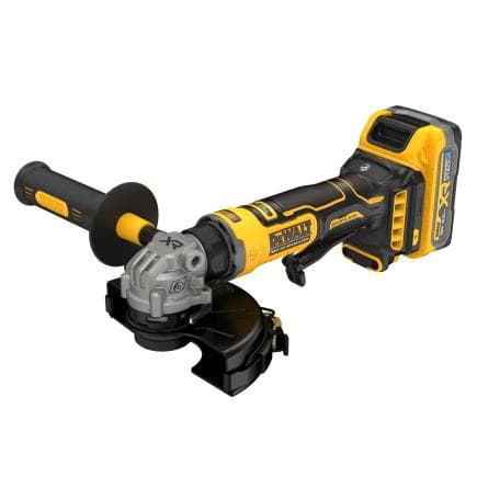 DeWALT DCG404S2T-QW - Meuleuse d’angle 125mm COMPACT GRIP 18V XR BRUSHLESS (avec 2 batteries de 3,5Ah et chargeur)