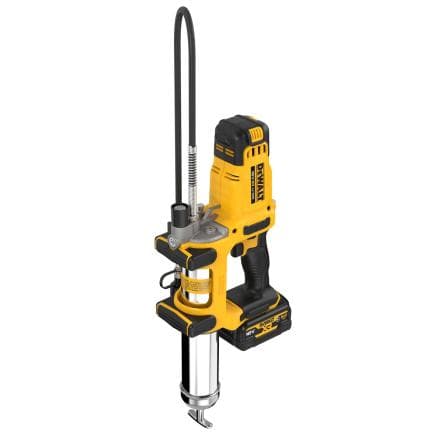 DeWALT DCGG581P1G-QW - Pistolet à graisse 18V XR alimenté par batterie avec deux vitesses différentes (avec batterie 5Ah et chargeur)