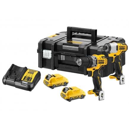DeWALT DCK2110L2T-QW - 12V screwdriver and screwdriver kit, 2 3.0Ah batteries, battery charger and TSTAK case