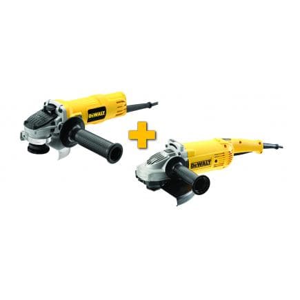 DeWALT DWE492DUO1-QS - 115mm and 230mm angle grinders set