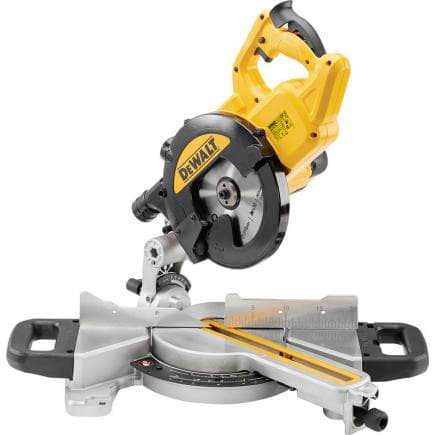 DeWALT DWS774-QS - Scie à onglet radiale 1400 W + système de traçage XPS