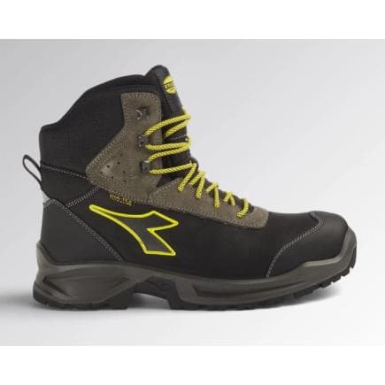 DIADORA UTILITY 701.177648-C2815/40 - Chaussure de sécurité haute imperméable et thermo-isolante en cuir italien pull-up nubuck noir/gris acier S3...