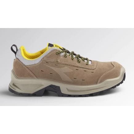 DIADORA UTILITY 701.177658-30050/41 - Chaussures de sécurité basses brun foncé en italien croûte de cuir suédé ajouré S1P SRC