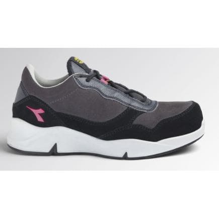 DIADORA UTILITY 701.179902-D0458/39 - Chaussures de sécurité basses noir en croûte de cuir et cuir de veau pleine fleur hydrofuge S3L FO SR ESD