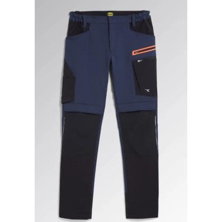 DIADORA UTILITY 702.179838-C4725/XXL - Pantalon performance multimatière élastique denim noir/bleu