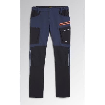 DIADORA UTILITY 702.179839-C4725/S - Pantalon cargo multimatière élastique denim noir/bleu