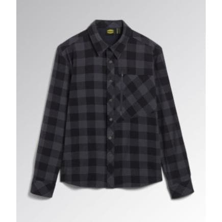 DIADORA UTILITY 702.179456-C0002/3XL - Chemise en flanelle à carreaux noir/anthracite