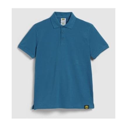 DIADORA UTILITY 702.177955-60089/XL - Polo à manches courtes en piqué de coton organique bleu céleste