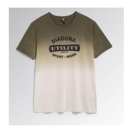 DIADORA UTILITY 702.179831-25003/M - T-shirt à manches courtes beige 100 % coton avec un imprimé graphique