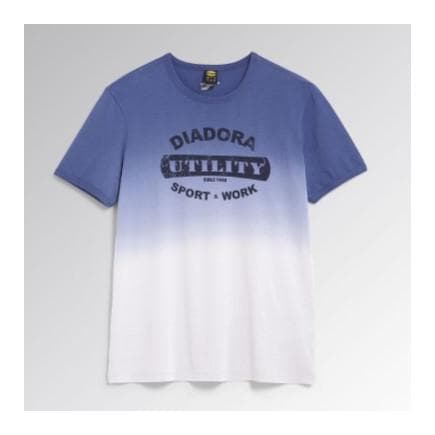DIADORA UTILITY 702.179831-75151/XXL - T-shirt à manches courtes gris 100 % coton avec un imprimé graphique