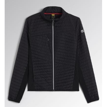 DIADORA UTILITY 702.179460-80013/L - Veste noir avec rembourrage ultraléger et empiècements en matière stretch sur les hanches et sous les manches