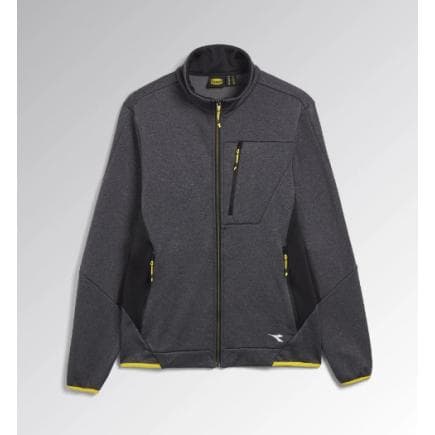 DIADORA UTILITY 702.179457-D0808/XL - Polaire technique super stretch avec une finition extérieure lisse Gris Portail/Noir