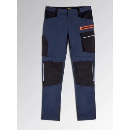 DIADORA UTILITY 702.180800-C4725/M - Pantalon performance multimatière extensible Noir/Bleu Profond
