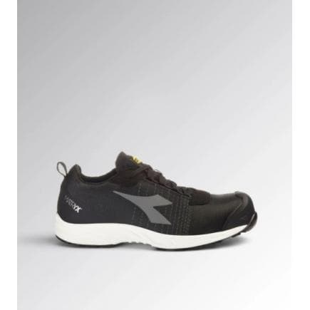 DIADORA UTILITY 701.181127-C0641/46 - Chaussure de sécurité basse FLY LT MTX LOW S3L FO SR HRO SC ESD, Noir/Blanc
