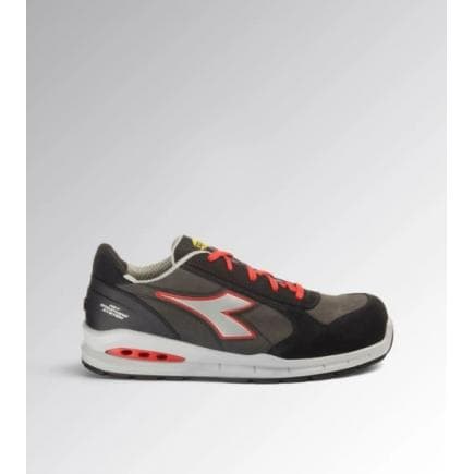 DIADORA UTILITY 701.181148-C9034/47 - Chaussure de sécurité basse RUN NET AB LOW S3S FO SR, Asphalte/Or/Rouge
