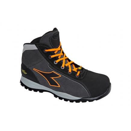 DIADORA UTILITY 701.173527-C8321/41 - Chaussures de sécurité hautes GLOVE NET MID PRO S3 HRO SRA ESD, grises / oranges