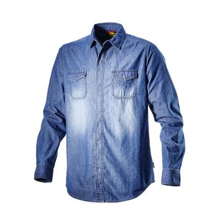 DIADORA UTILITY 702.171663-C6535/XXL - Chemise de travail toutes saisons denim, bleue