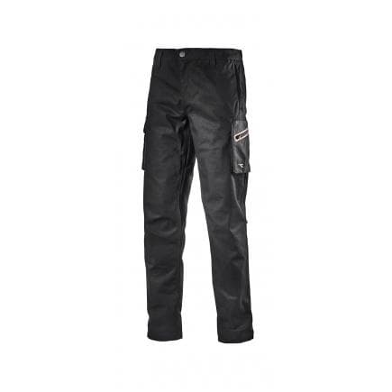 DIADORA UTILITY 702.172114-80013/S - Pantalon cargo de travail toutes saisons STRETCH ISO 13688:2013, noir
