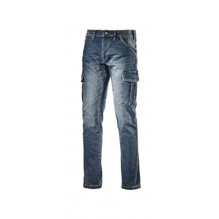 DIADORA UTILITY 702.172115-C6207/33 - Pantalon de travail denim toutes saisons CARGO STONE ISO 13688:2013, bleu