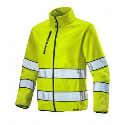 DIADORA UTILITY 702.172119-97034/XXL - Sweat-shirt de travail pour l'hiver, haute visibilité HV 20471:2013 3RD CAT., jaune
