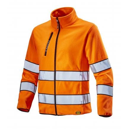 DIADORA UTILITY 702.172119-97035/L - Sweat-shirt de travail pour l'hiver, haute visibilité HV 20471:2013 3RD CAT., orange