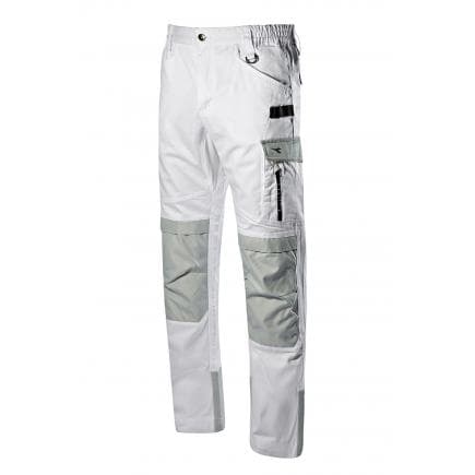 DIADORA UTILITY 702.175553-20002/M - Pantalon Performance de travail toutes saisons EASYWORK LIGHT ISO 13688:2013, blanc