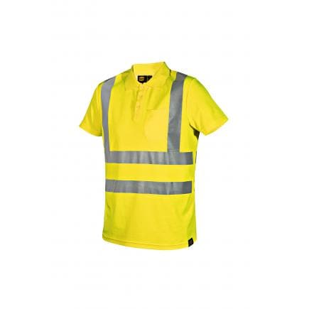 DIADORA UTILITY 702.176234-97034/S - Polo de travail pour l’été, haute visibilité MC HV ISO 20471, jaune