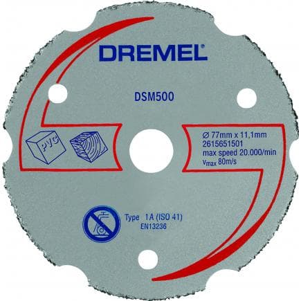 DREMEL 2615S500JB - Disque à tronçonner multi-usage en carbure pour DSM20