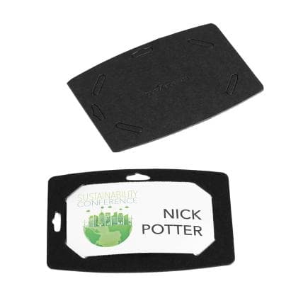 DURABLE 8273-01 - Porte-nom 54x90 mm en papier recyclé, noir