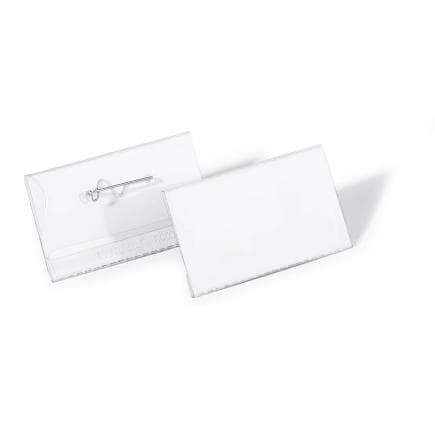 DURABLE 8247-19 - Badge nominatif 40x75 mm avec épingle