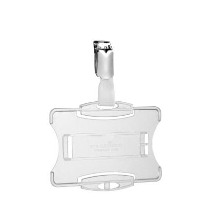 DURABLE 8249-19 - Porte-badge avec clip pour 1 paquet de cartes de couleur neutre